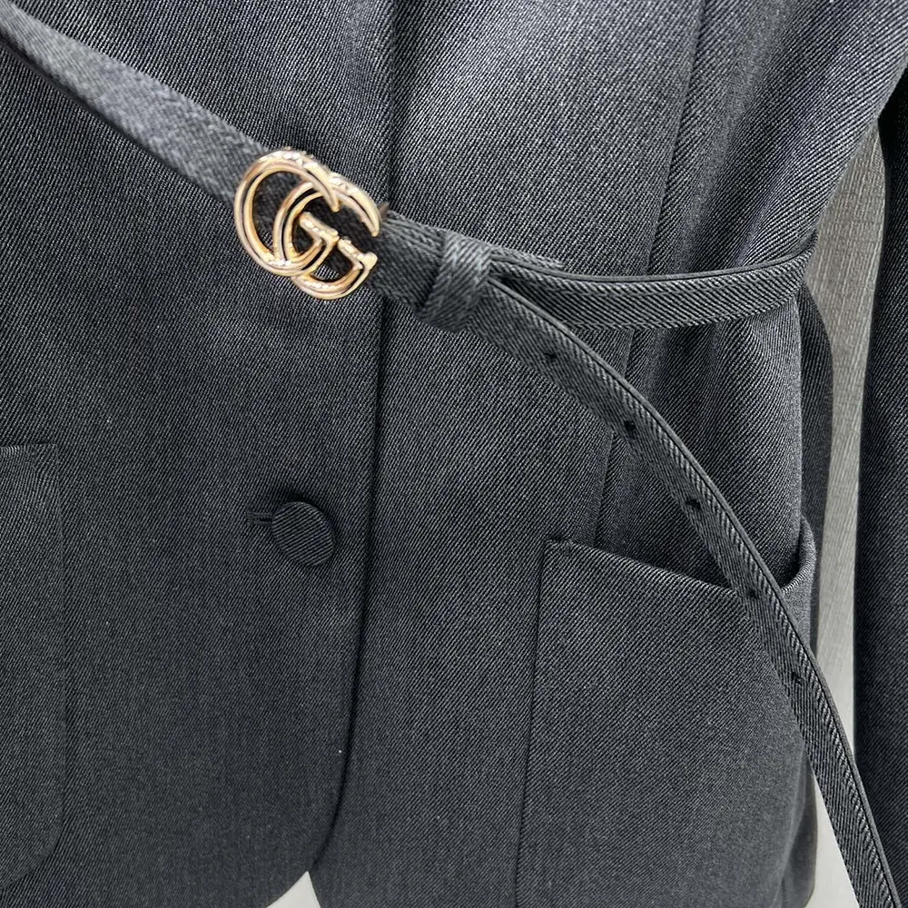 G*u*i women single breasted wool grisaille jacket 796295z8bt01200