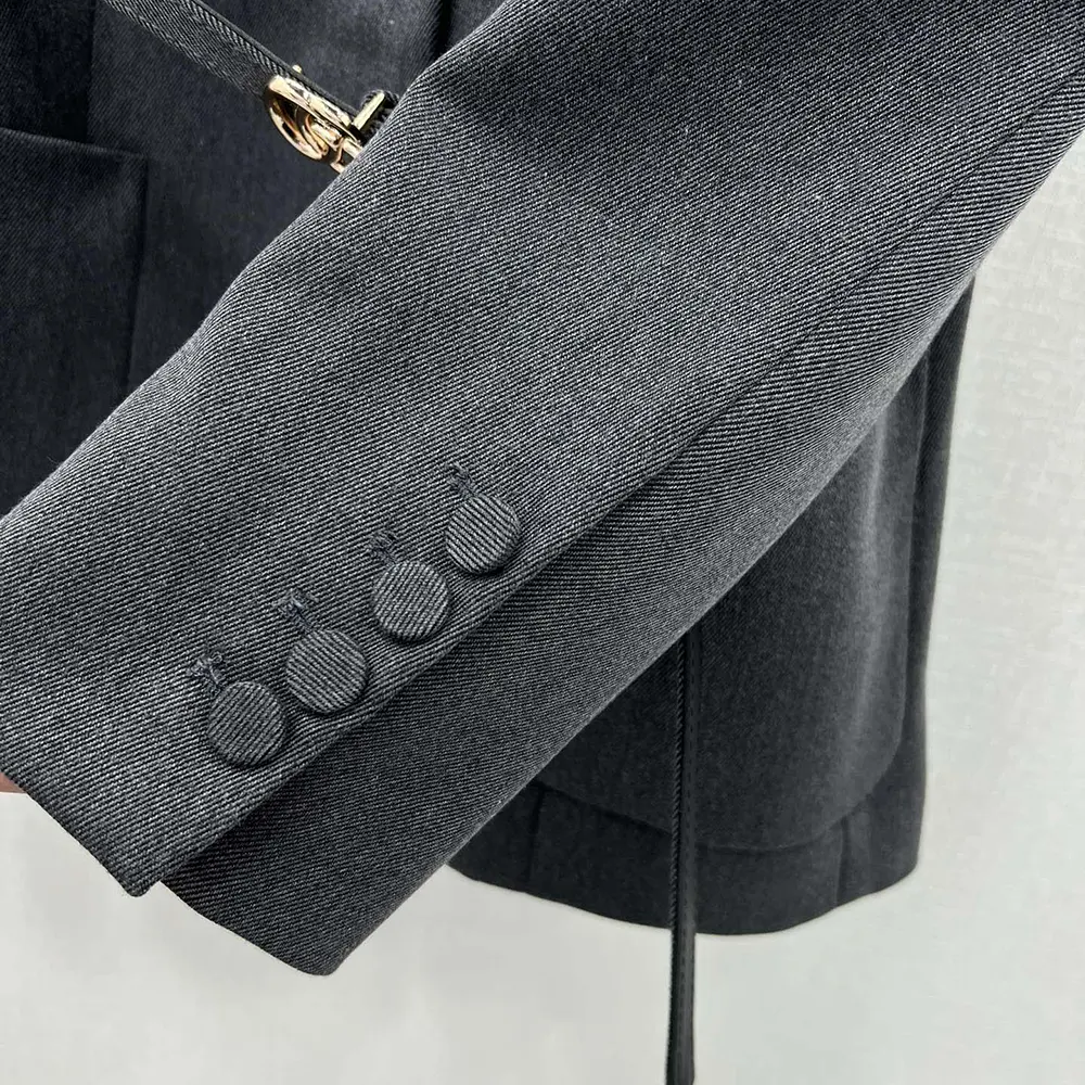 G*u*i women single breasted wool grisaille jacket 796295z8bt01200
