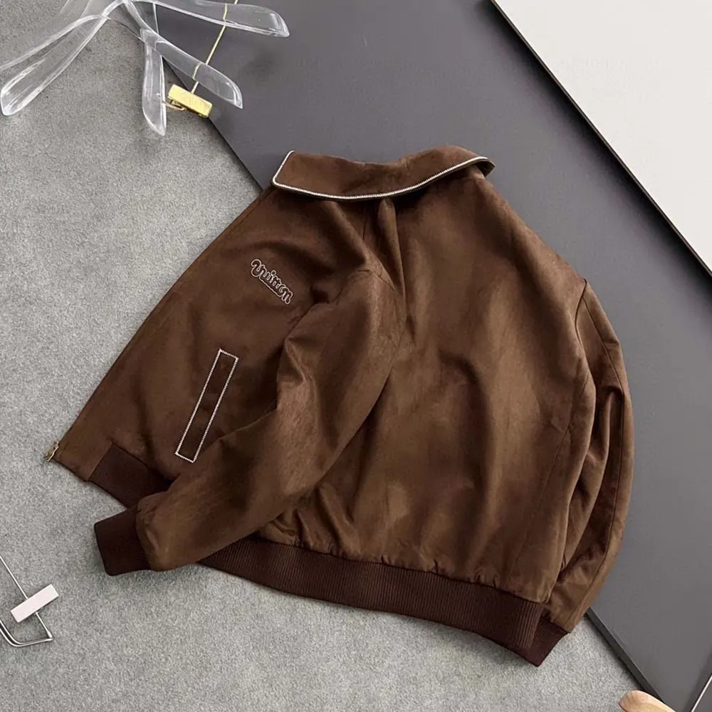 Louis Vuitton Men Embroidered Suede Calfskin Bomber 1AFPWH