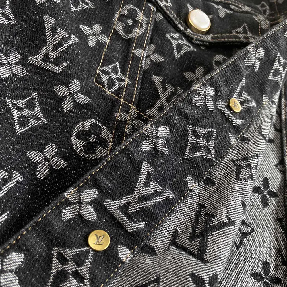Louis Vuitton Men Monogram Jacquard Denim Jacket 1AFWWV
