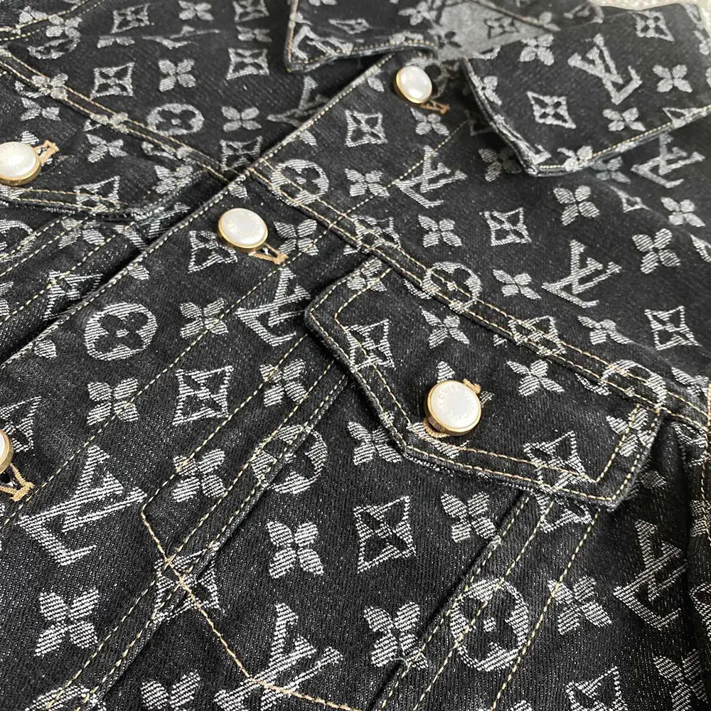 Louis Vuitton Men Monogram Jacquard Denim Jacket 1AFWWV