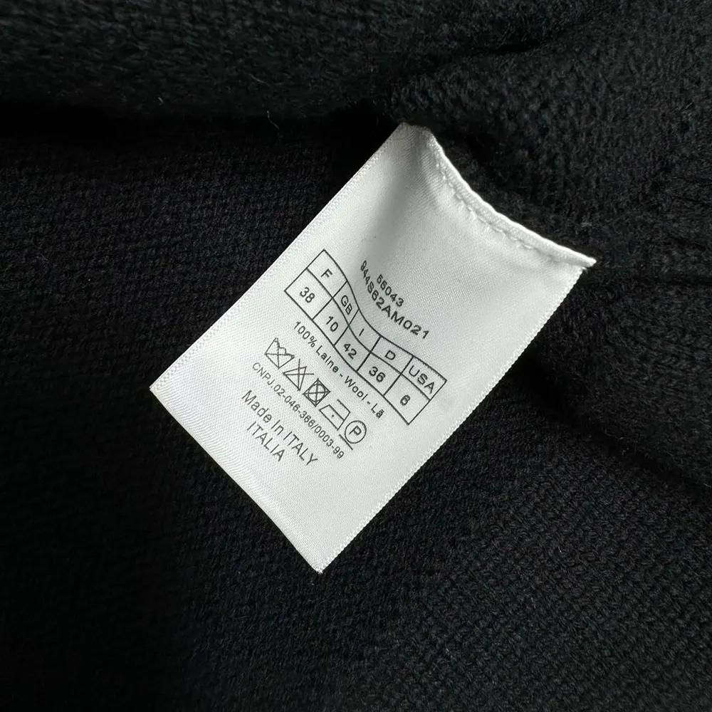 Dior Women Christian Dior Couture Cardigan Black Cashmere Jersey