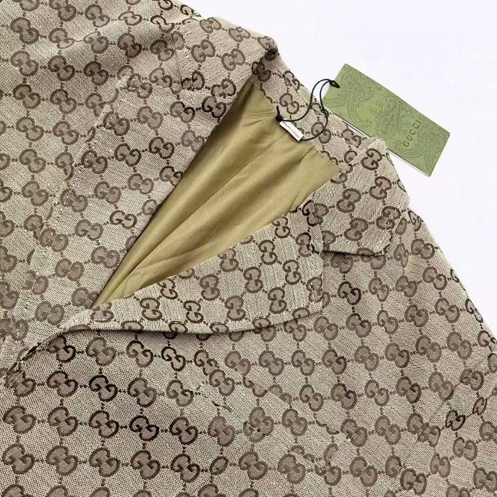 G*u*i men wool jacket with gg shadow-gray/beige