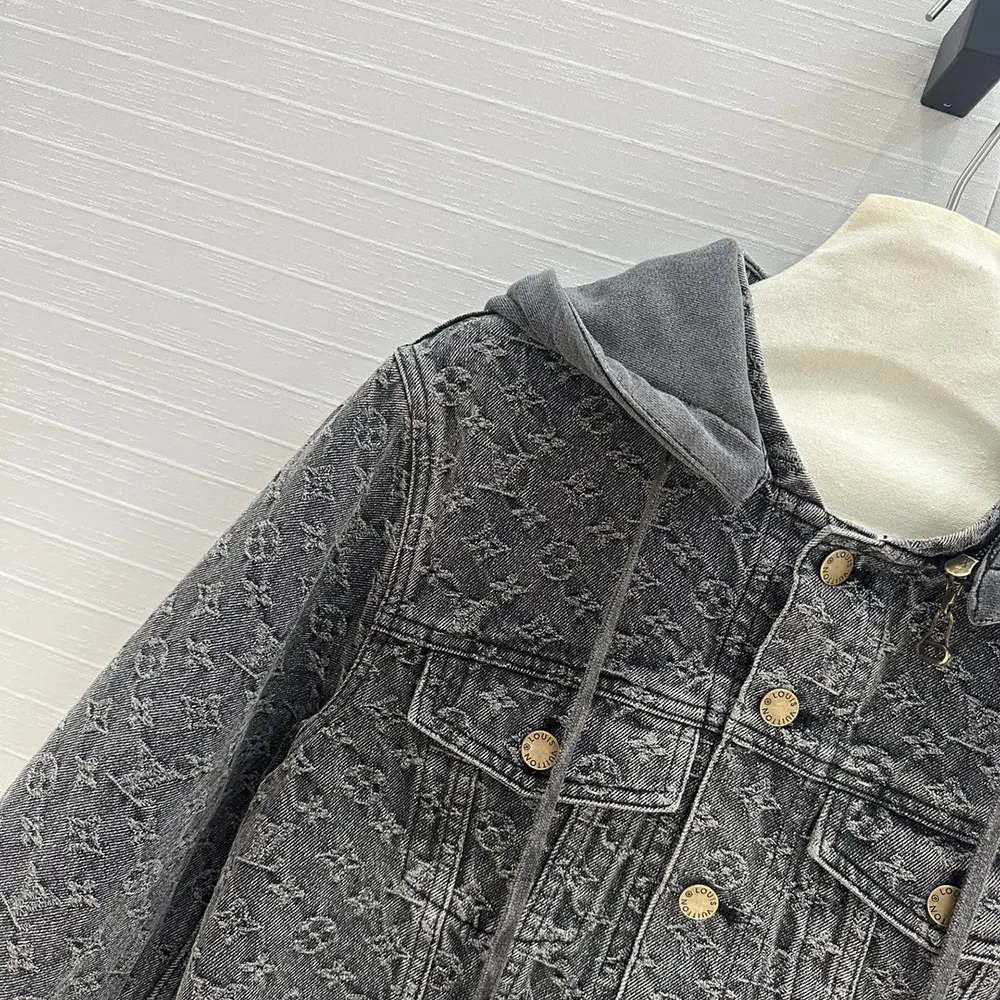 Louis Vuitton Women Vintage-Effect Monogram Denim Jacket 1AGBD3