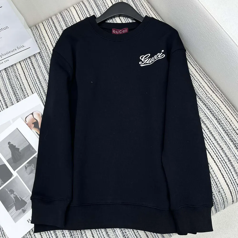 G*u*i women embroidered cotton jersey sweatshirt 789582xjgsy1043
