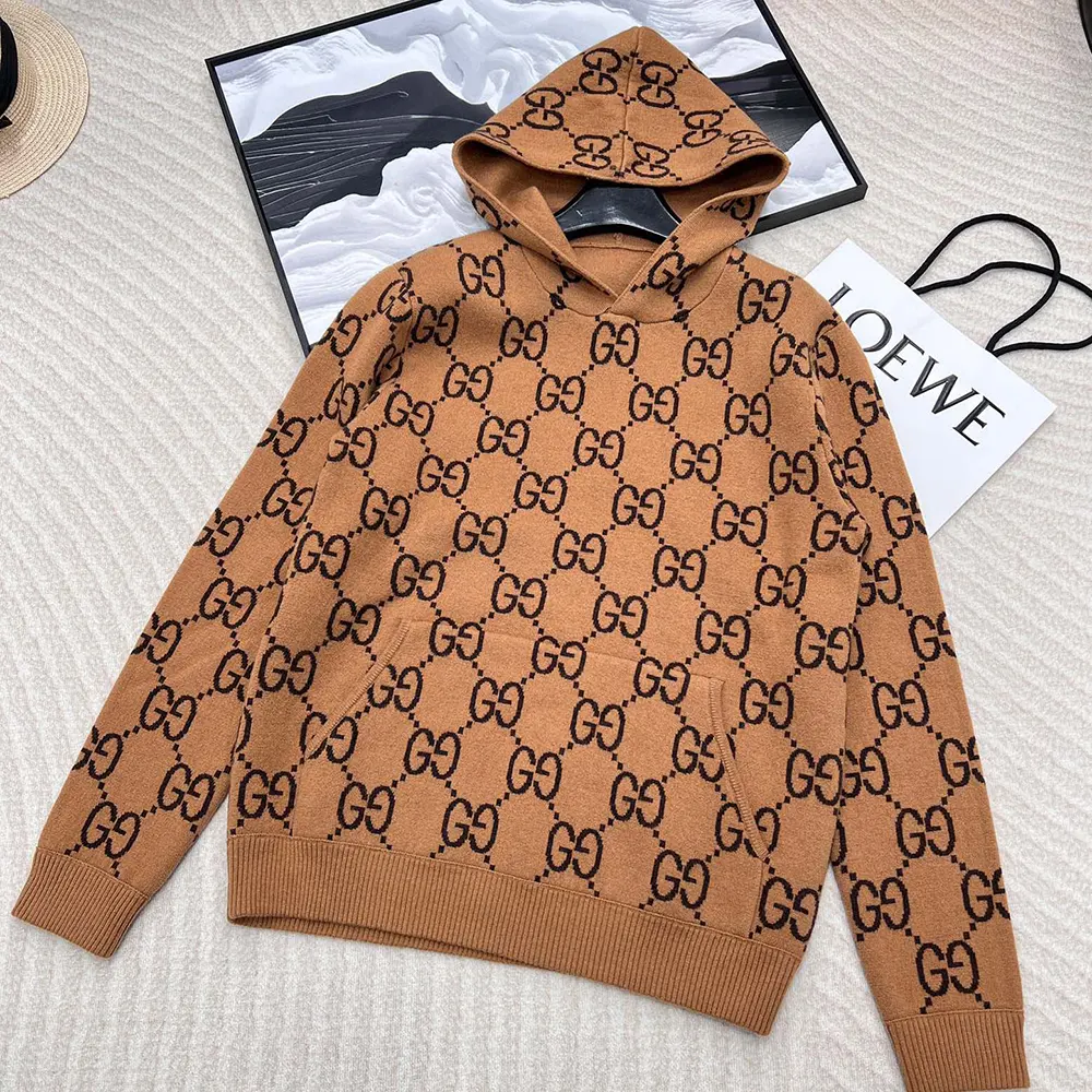 G*u*i men gg wool hooded sweatshirt ‎770582xkdsl2667