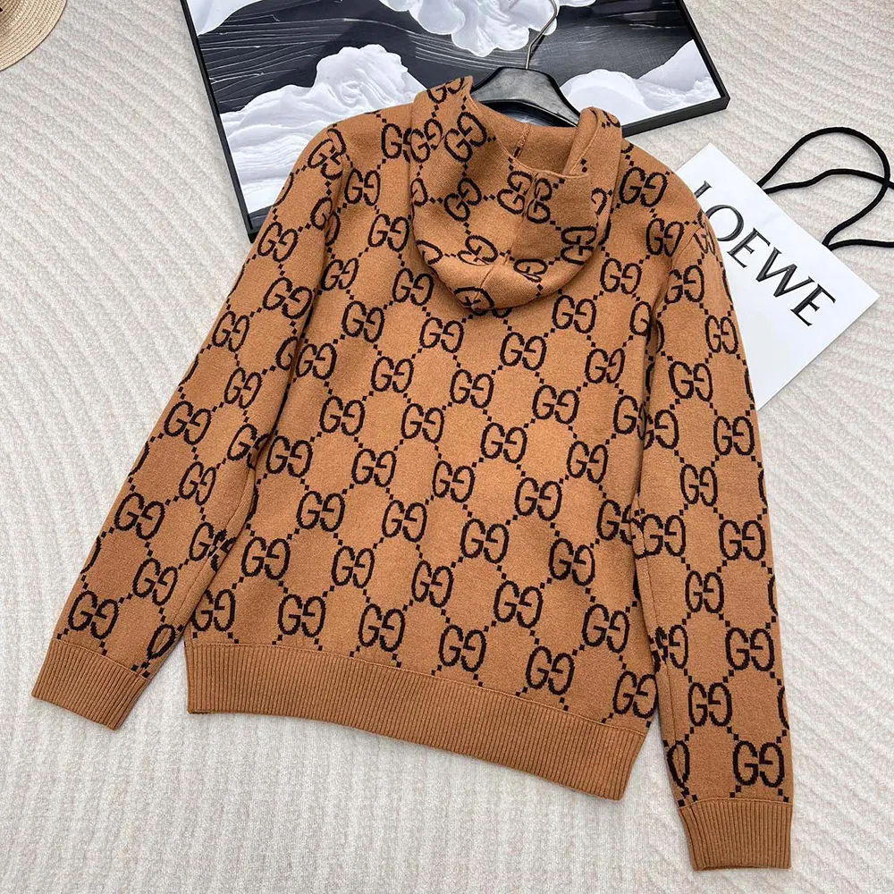 G*u*i men gg wool hooded sweatshirt ‎770582xkdsl2667