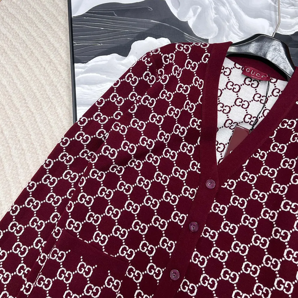 G*u*i men reversible gg wool jacquard cardigan 798157xkd8t6419