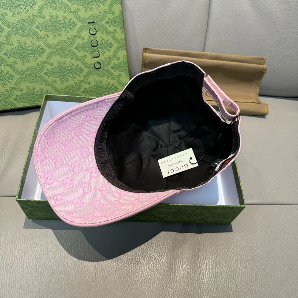 G*u*i unisex gg canvas baseball hat-pink 7484754hg625872