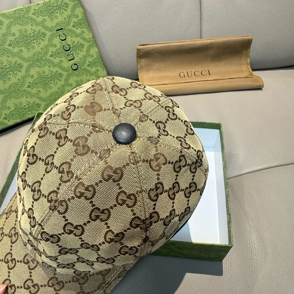 G*u*i unisex original gg canvas baseball hat with web-beige 200035kqwbg9791