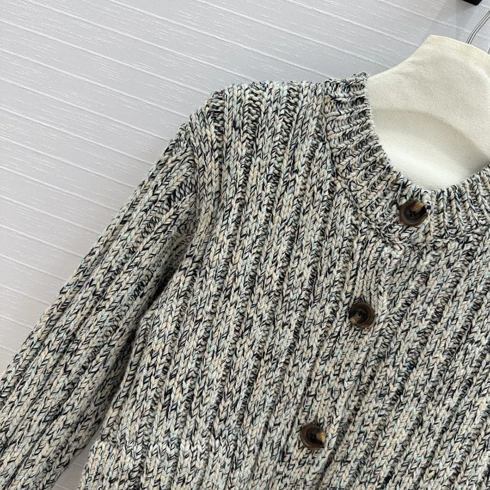 G*u*i men chunky rib wool cardigan ‎810304 xkefn 2455
