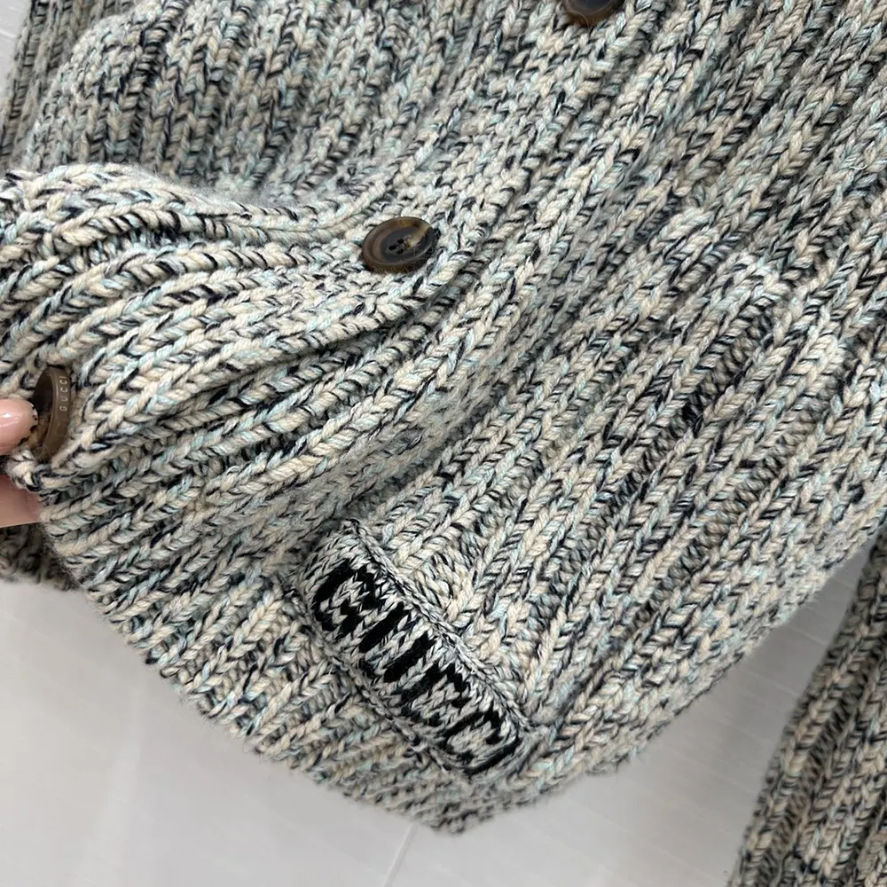 G*u*i men chunky rib wool cardigan ‎810304 xkefn 2455