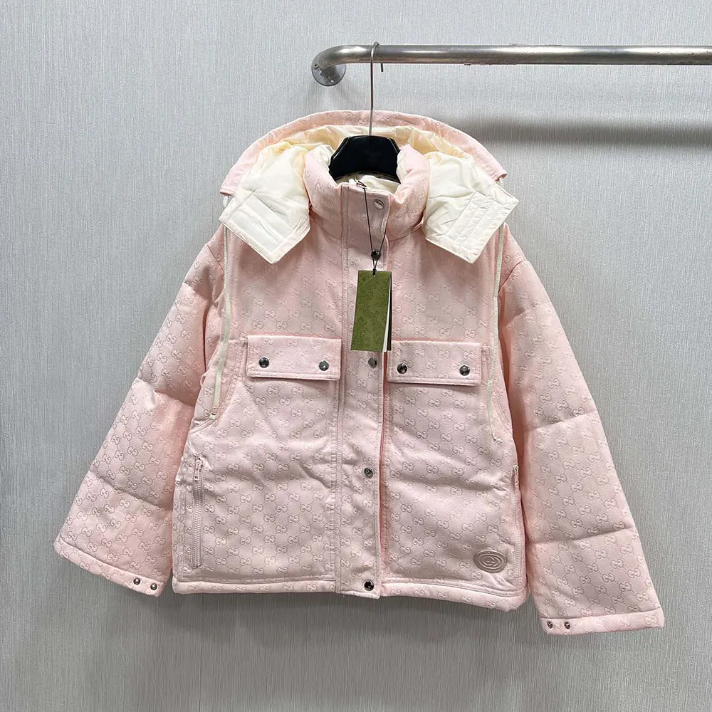 G*u*i women gg cotton canvas puffer jacket‎ 774871z9aar5677