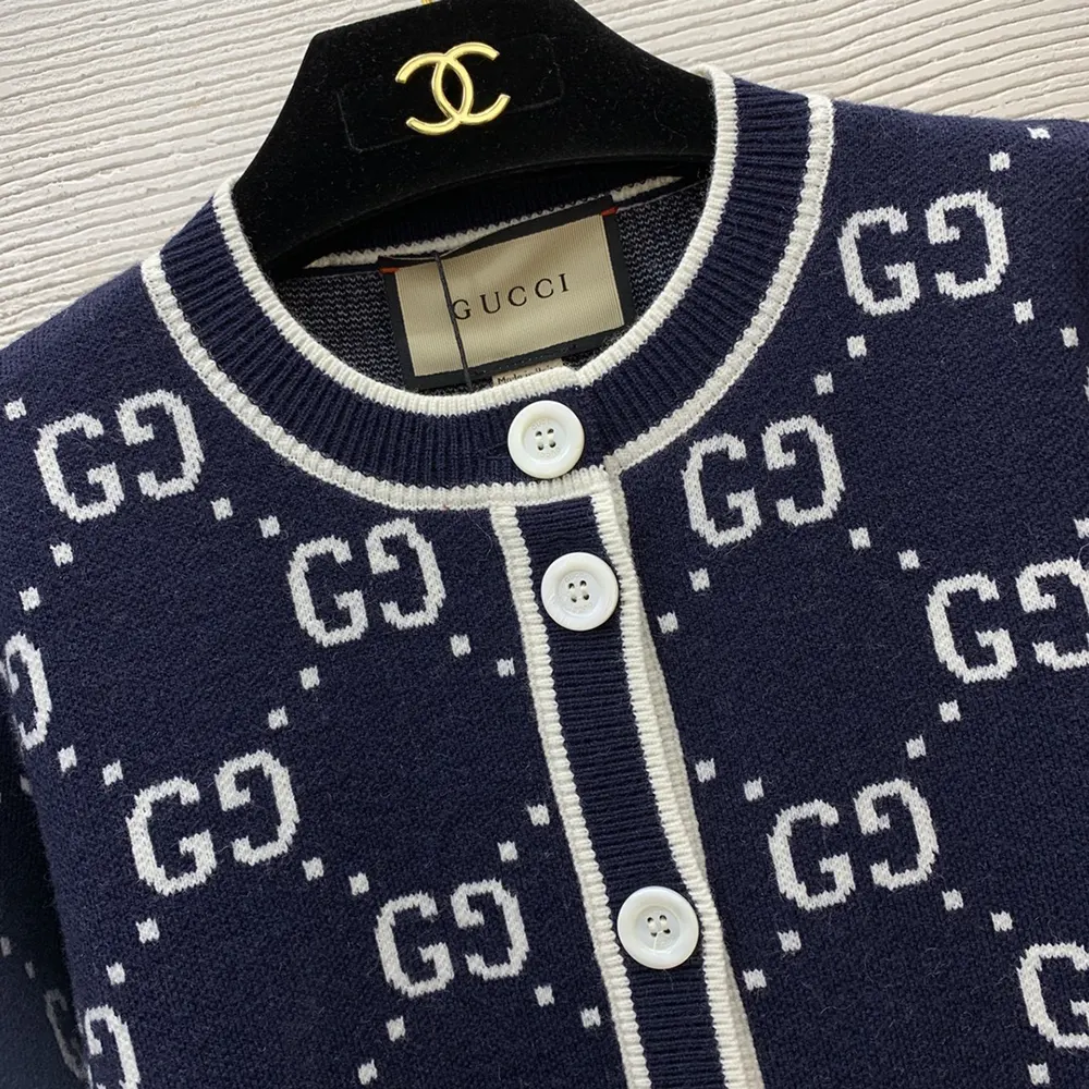 G*u*i women gg cotton jacquard cardigan 753917xkcan4769