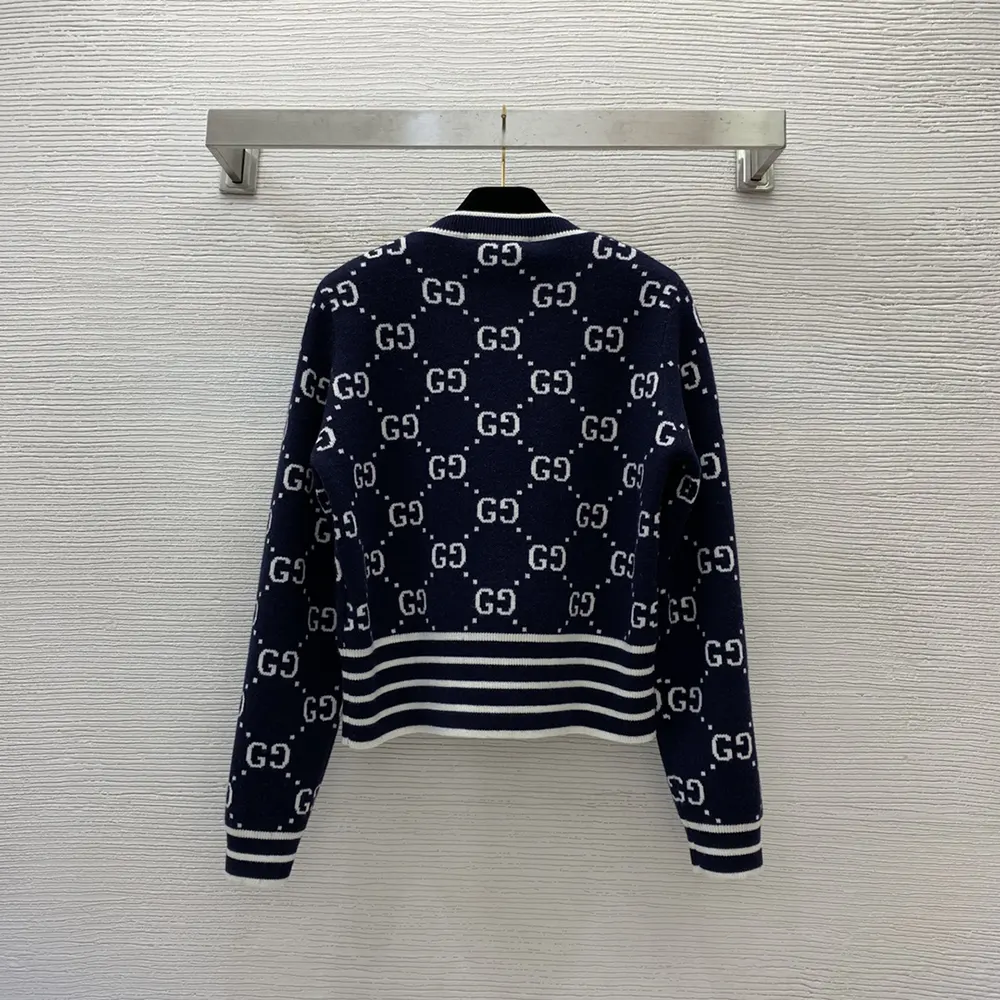 G*u*i women gg cotton jacquard cardigan 753917xkcan4769