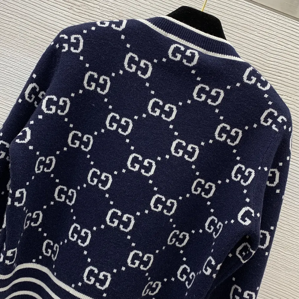 G*u*i women gg cotton jacquard cardigan 753917xkcan4769