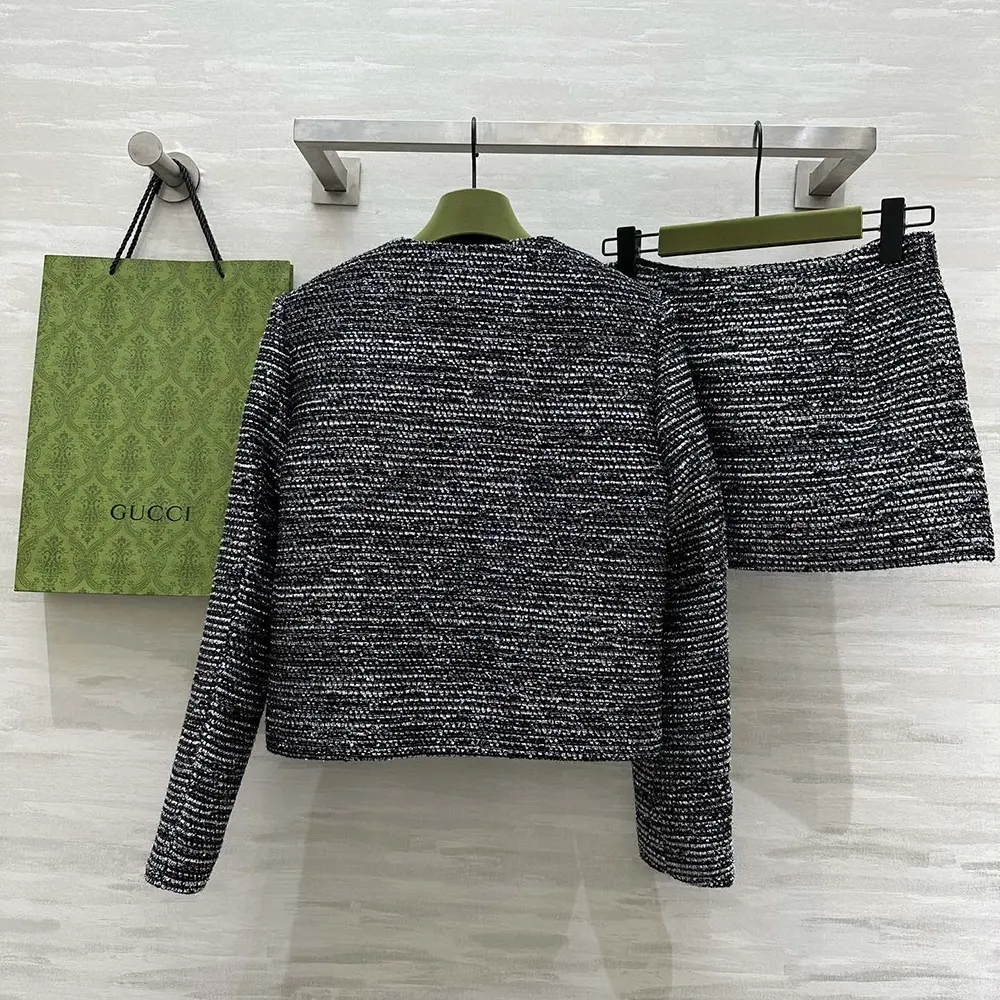G*u*i women striped tweed lame jacket 789967zaq9n1138