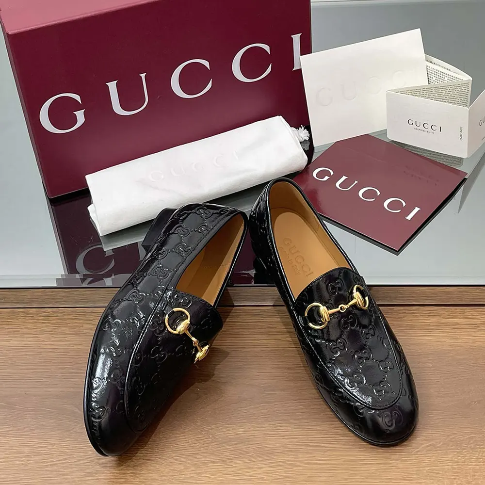 G*u*i women jordaan loafer black gg leather 786016aad6s1000