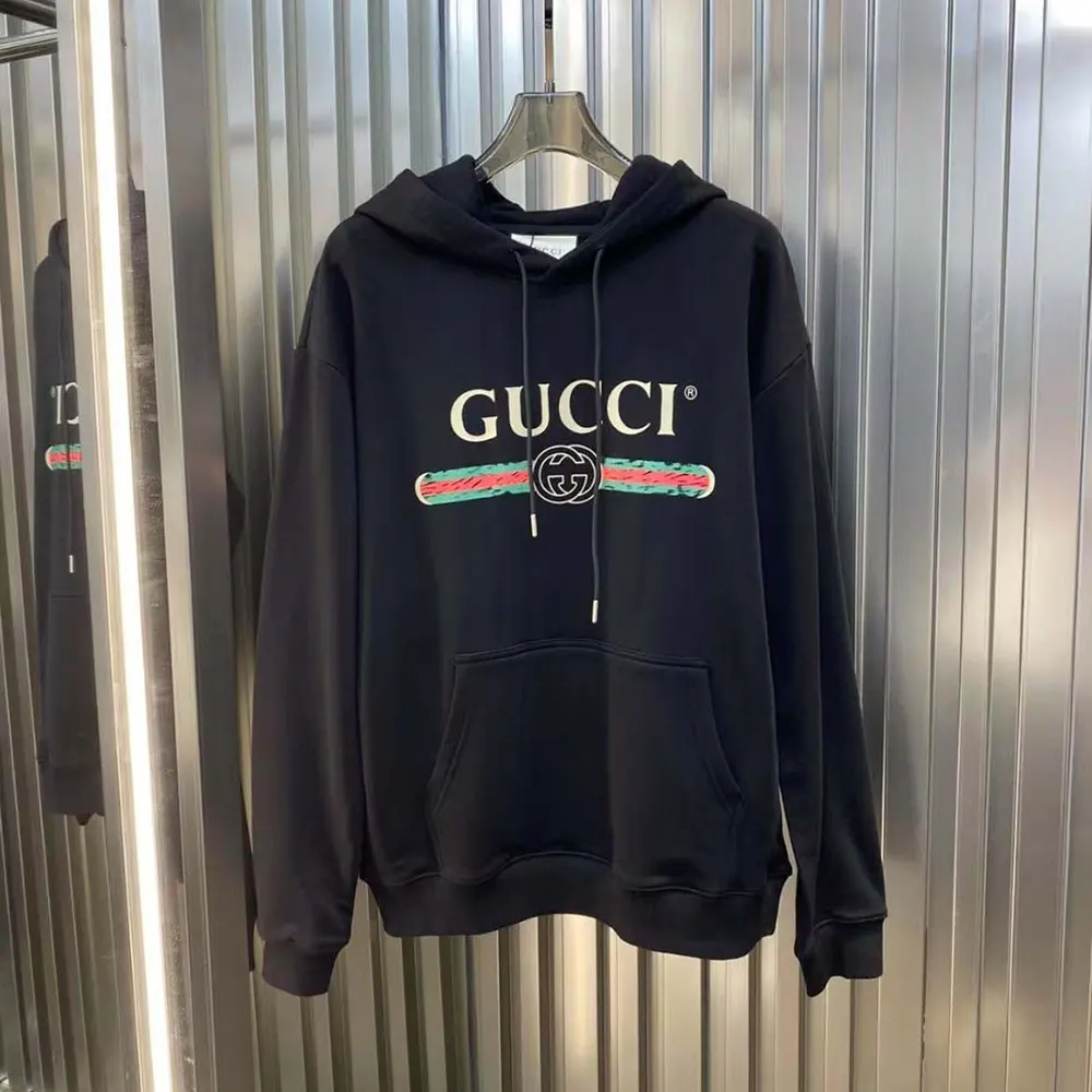 G*u*i men gg cotton jersey sweatshirt G*u*i print-black