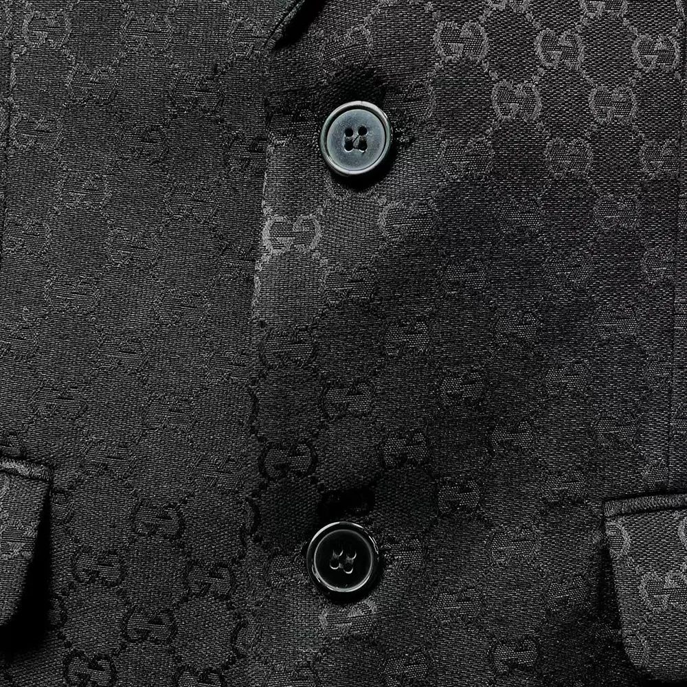 G*u*i men G*u*i checkered oversized blazer-black