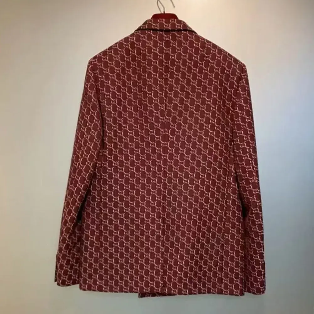G*u*i men G*u*i classic red wool blazer