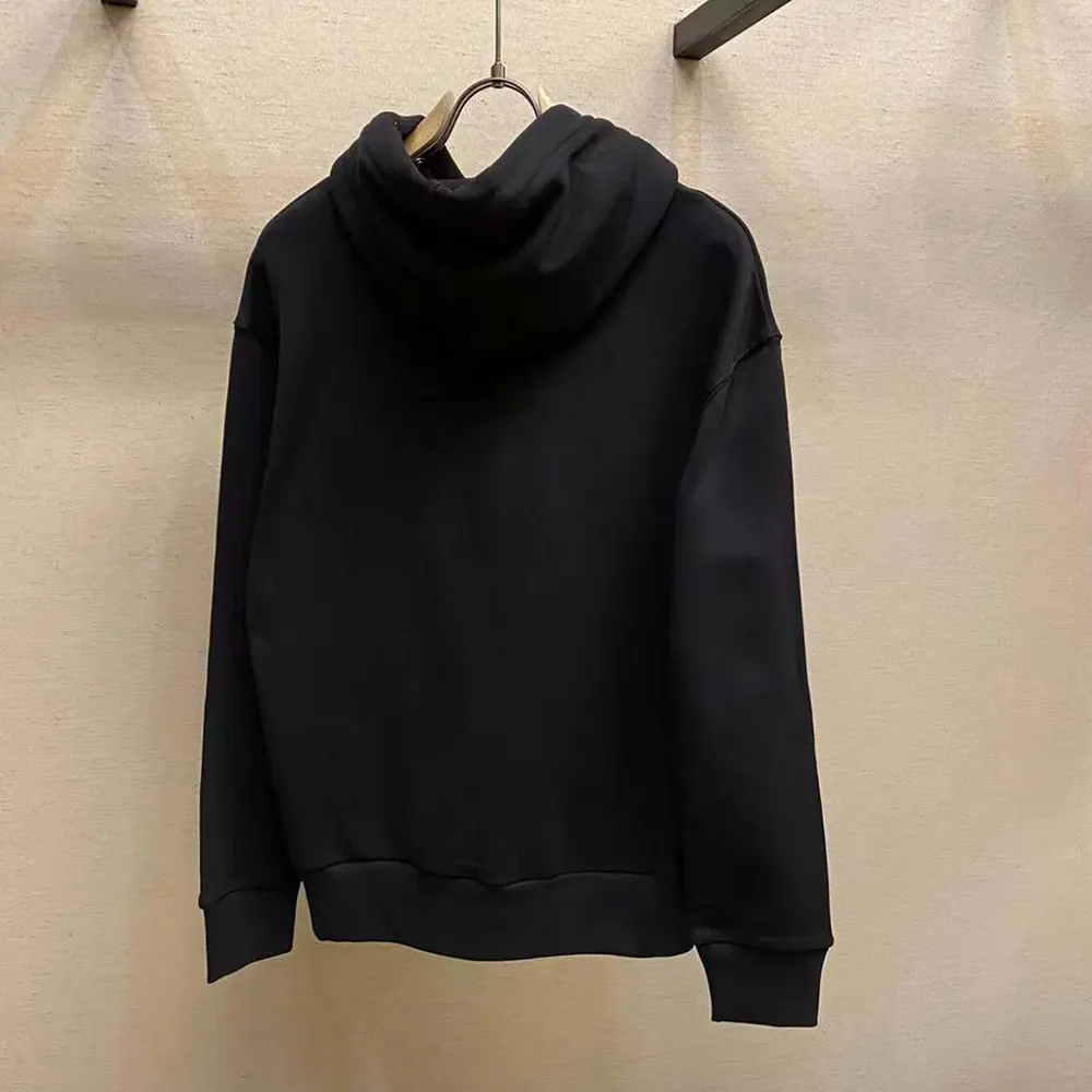 G*u*i men G*u*i x adidas jersey hooded sweatshirt-black