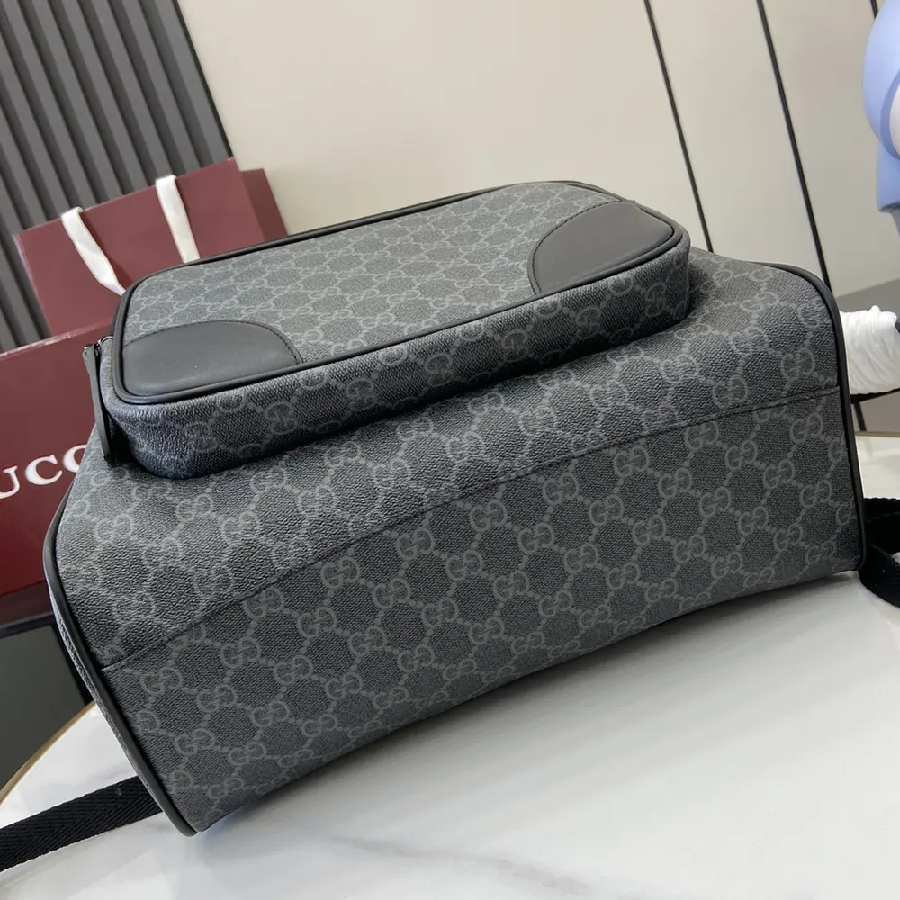 G*u*i unisex gg emblem medium backpack-gray 821159faed41000