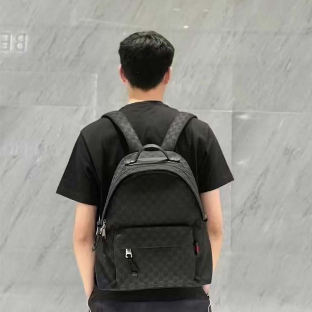 G*u*i unisex medium gg backpack with web 824624faehz1042