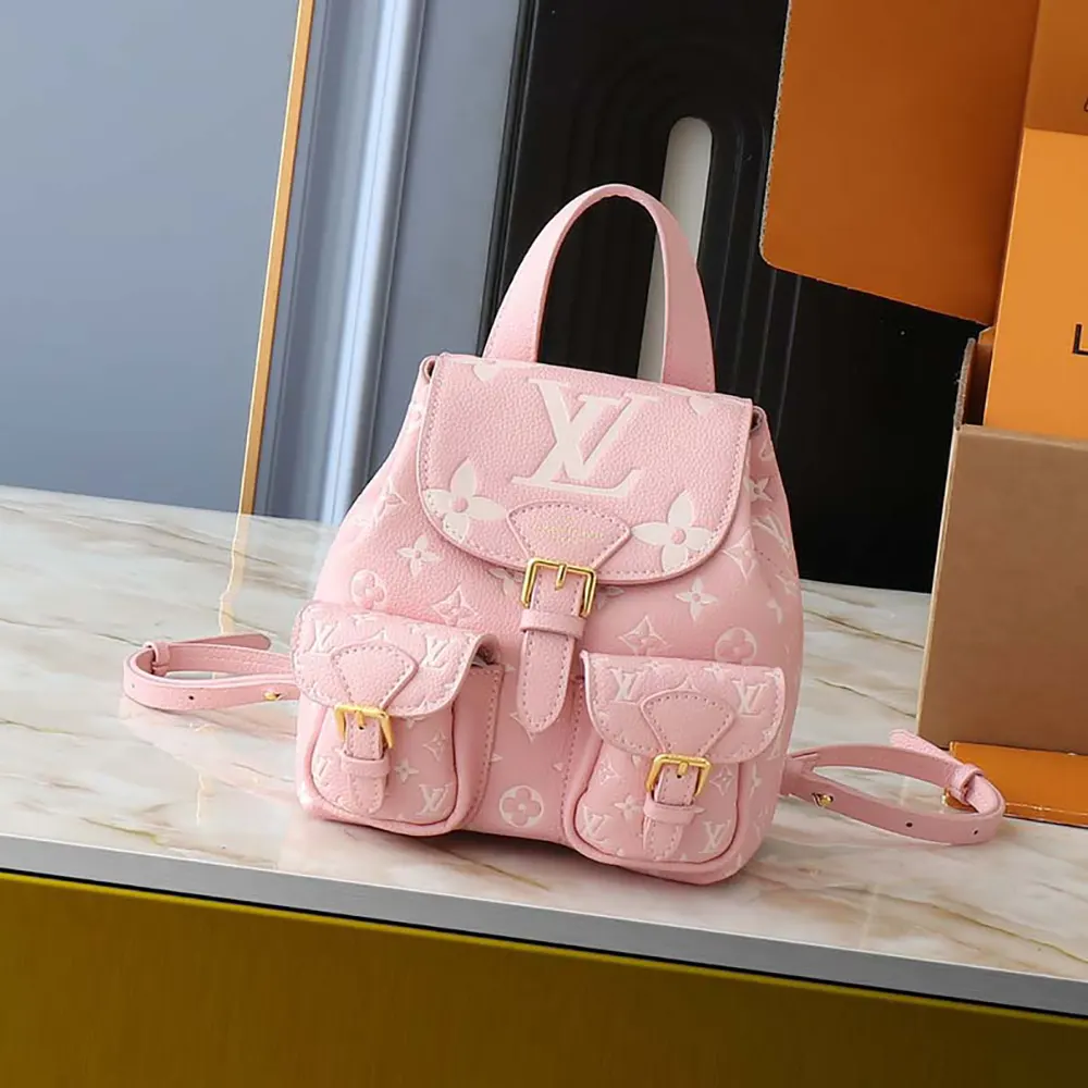 Louis Vuitton LV Women Backup in Cowhide-leather Trim-Pink M12987