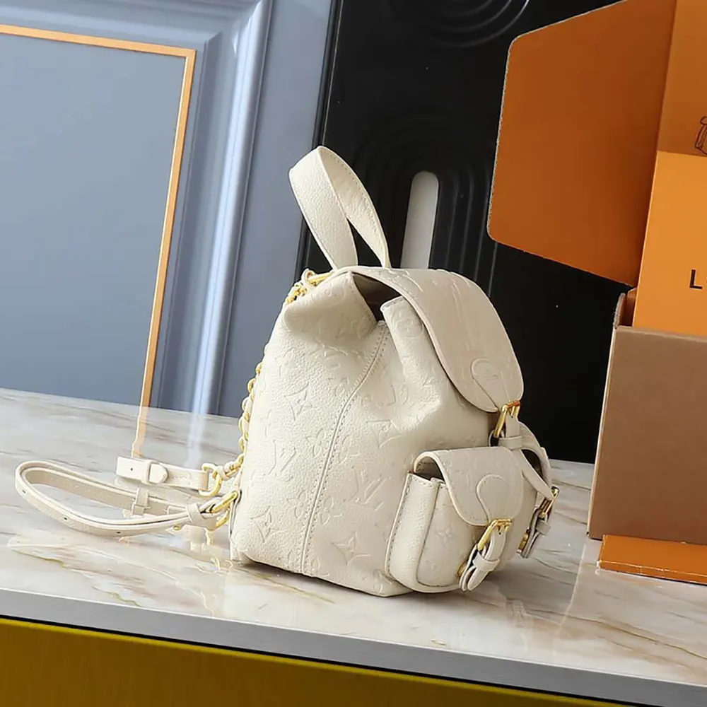 Louis Vuitton LV Women Backup in Cowhide-leather Trim-White M47106