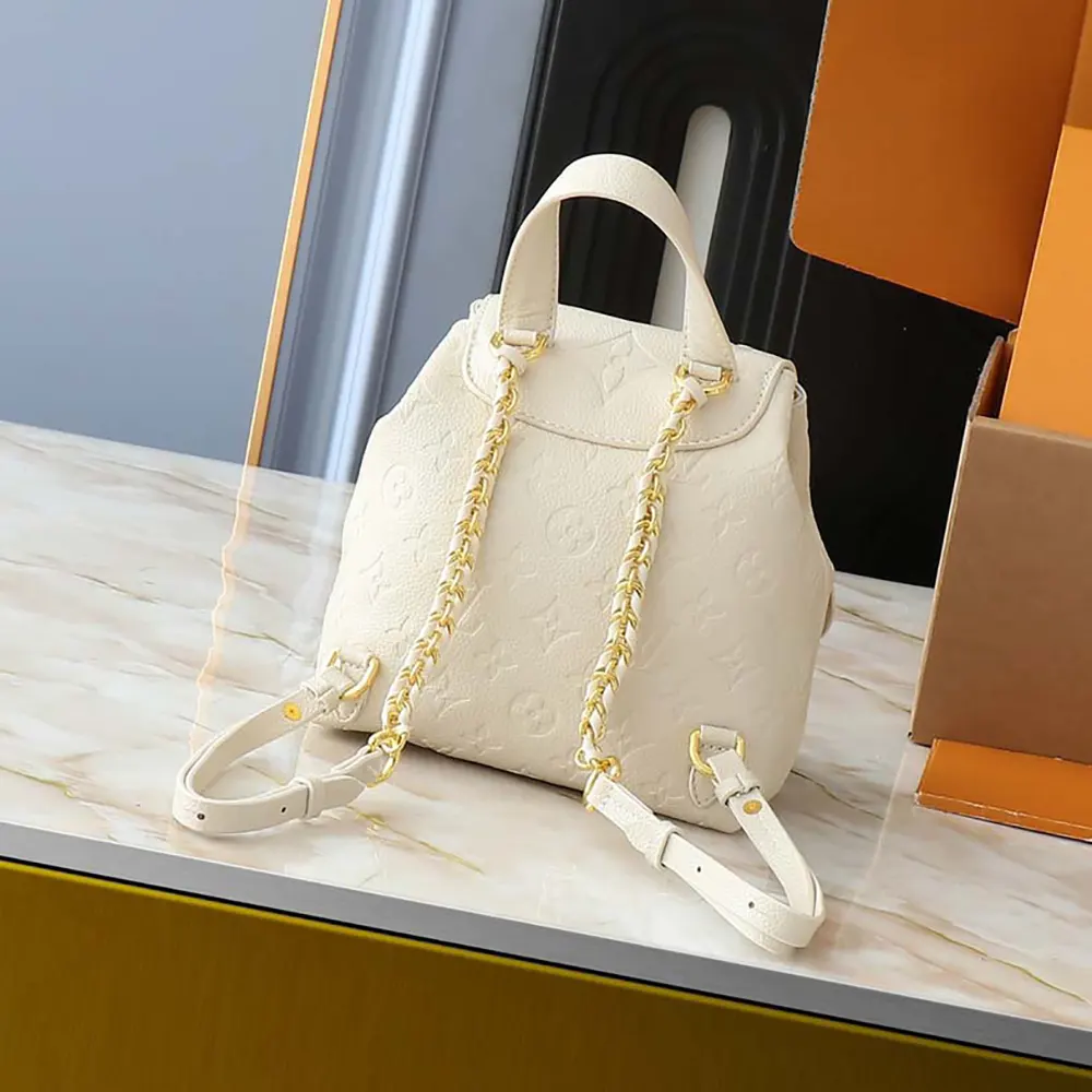 Louis Vuitton LV Women Backup in Cowhide-leather Trim-White M47106