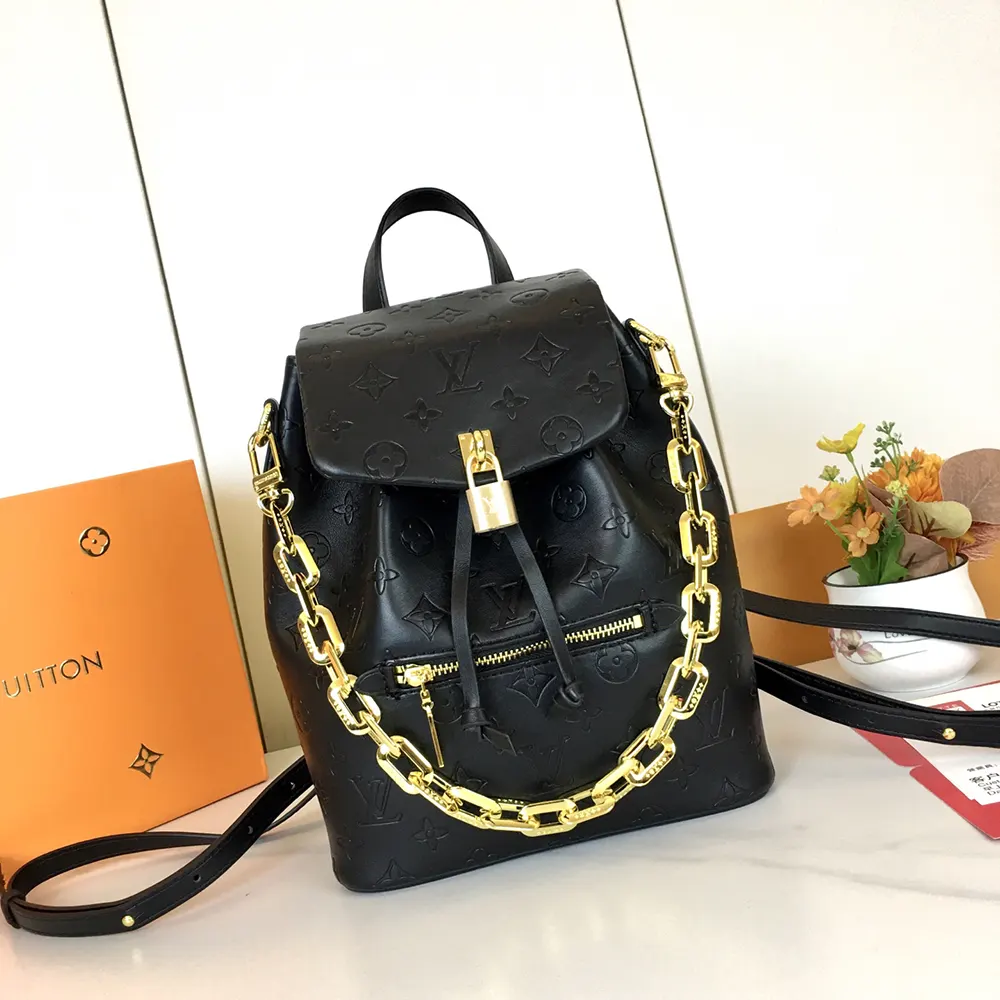 Louis Vuitton LV Women Coussin Backpack PM-Black M13357