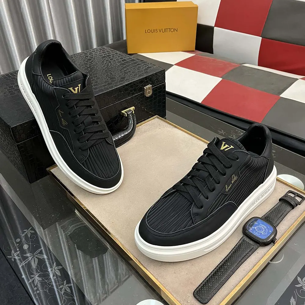 Louis Vuitton Men Beverly Hills Sneaker-Black 1AD9U0
