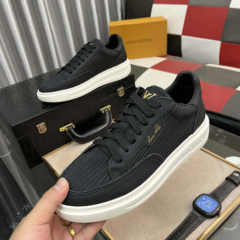 Louis Vuitton Men Beverly Hills Sneaker-Black 1AD9U0