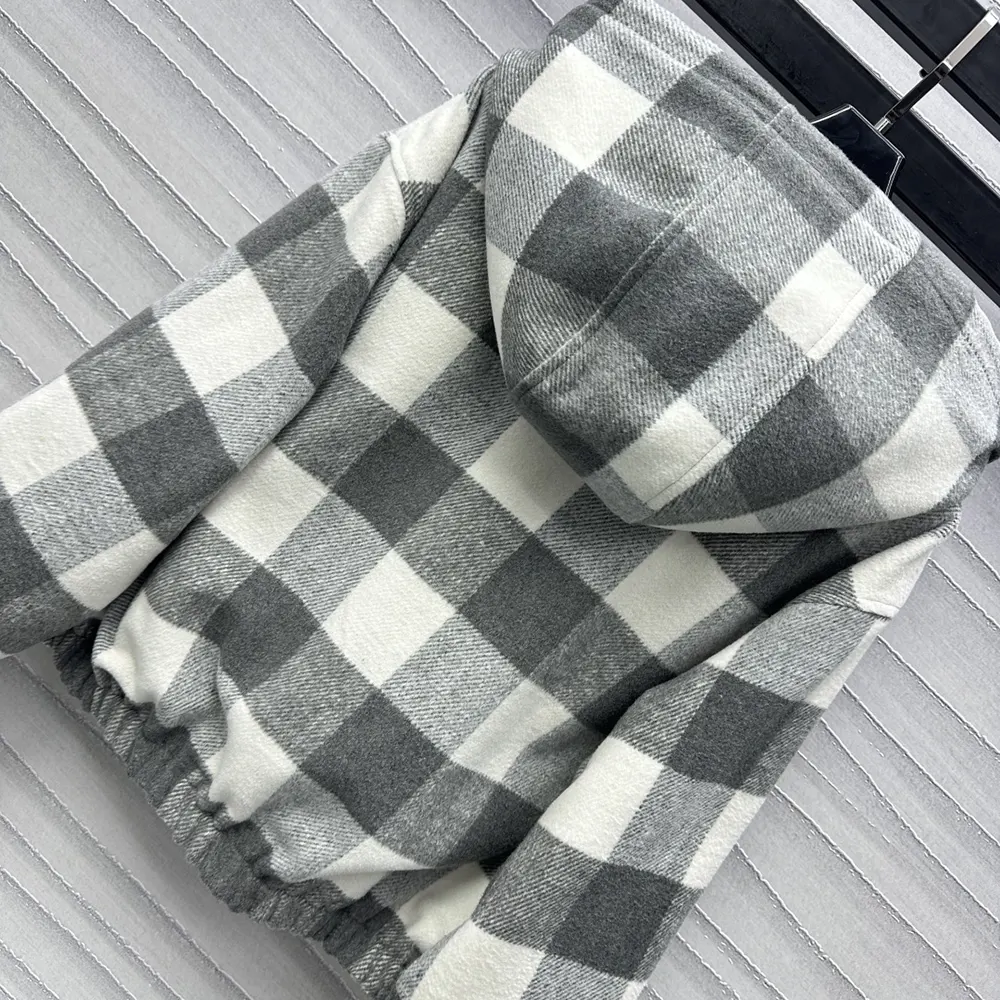 Louis Vuitton Men Double Face Check Zip-Up Jacket 1AGPEP