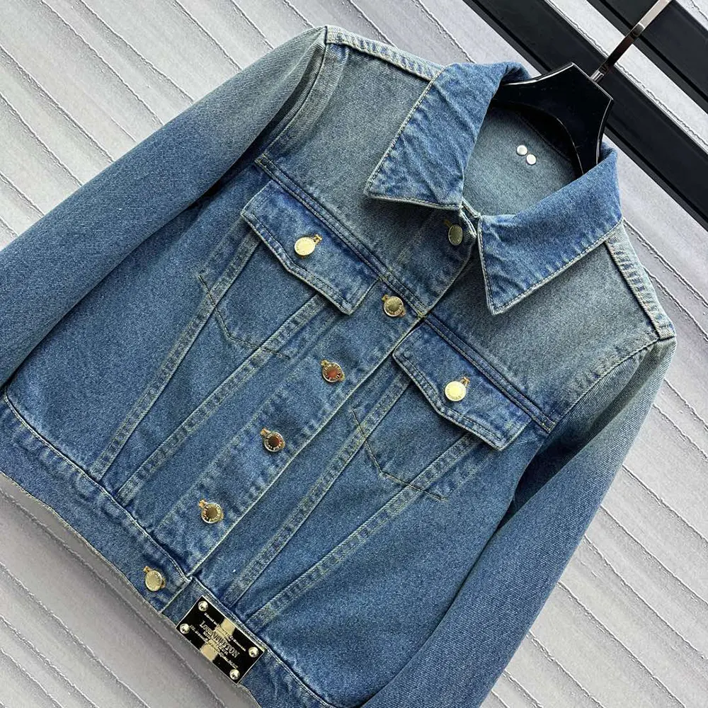 Louis Vuitton Women Short Denim Jacket 1ACCX8