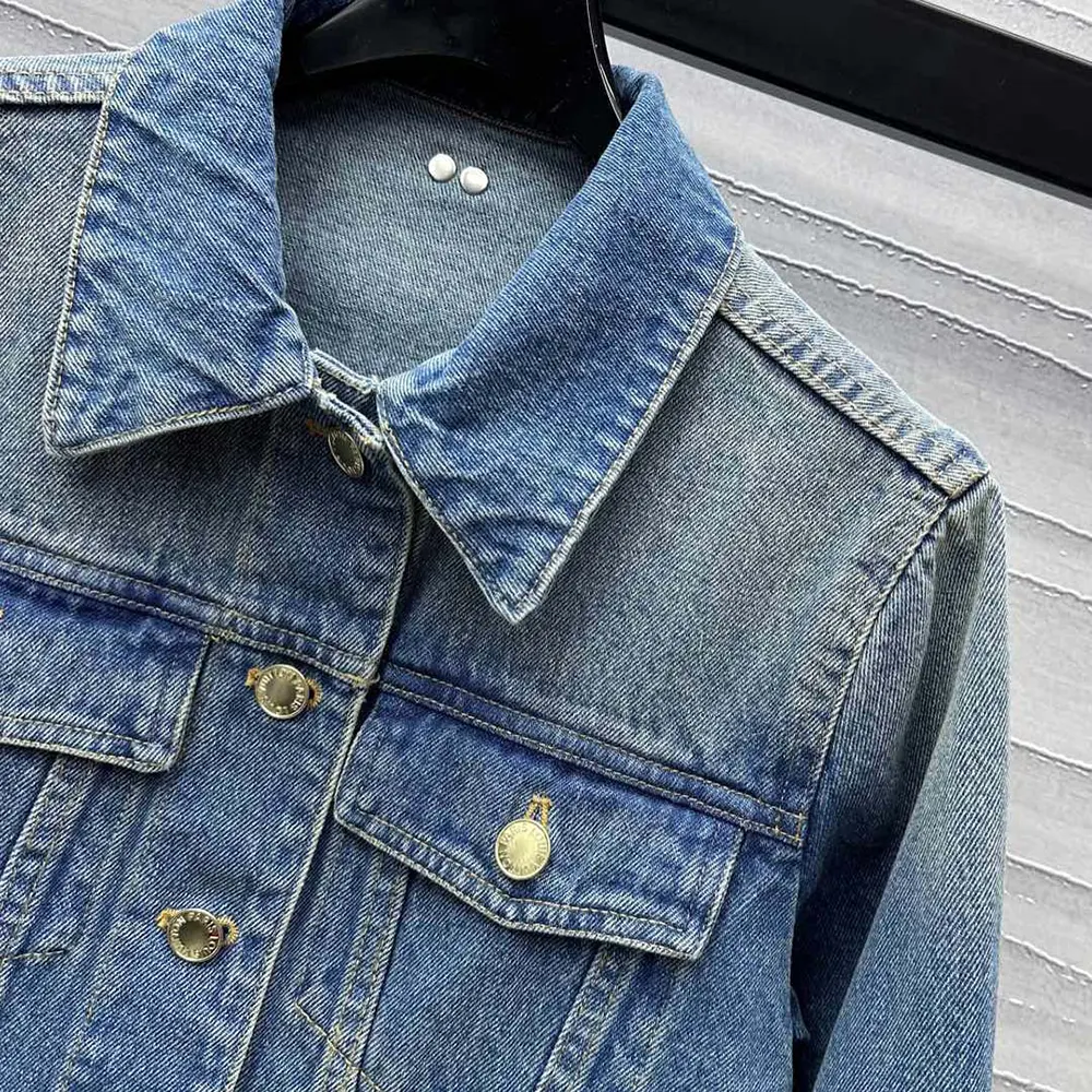 Louis Vuitton Women Short Denim Jacket 1ACCX8