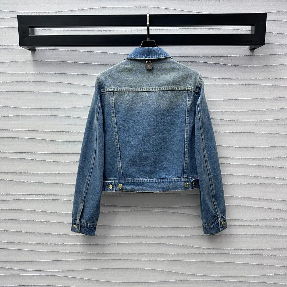 Louis Vuitton Women Short Denim Jacket 1ACCX8