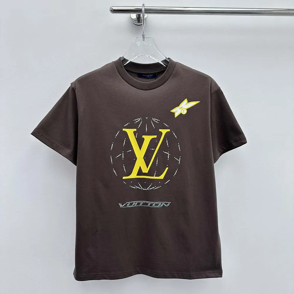 Louis Vuitton Men Washed Embellished Cotton T-Shirt 1AHCL3