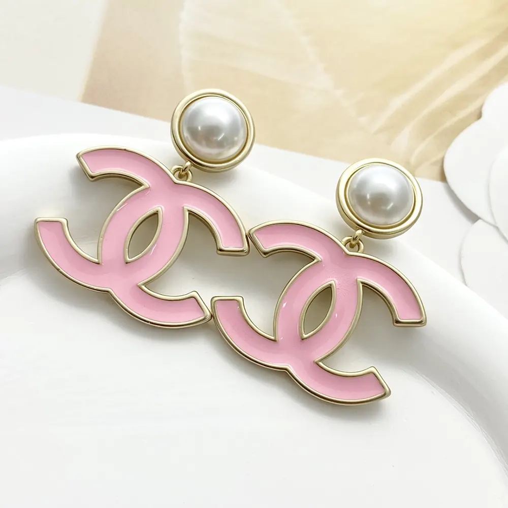 Chanel Women Pendant Earrings Metal Resin ABF397B19975