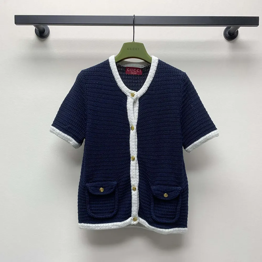 G*u*i women fine cotton cardigan 819373xkeot4144