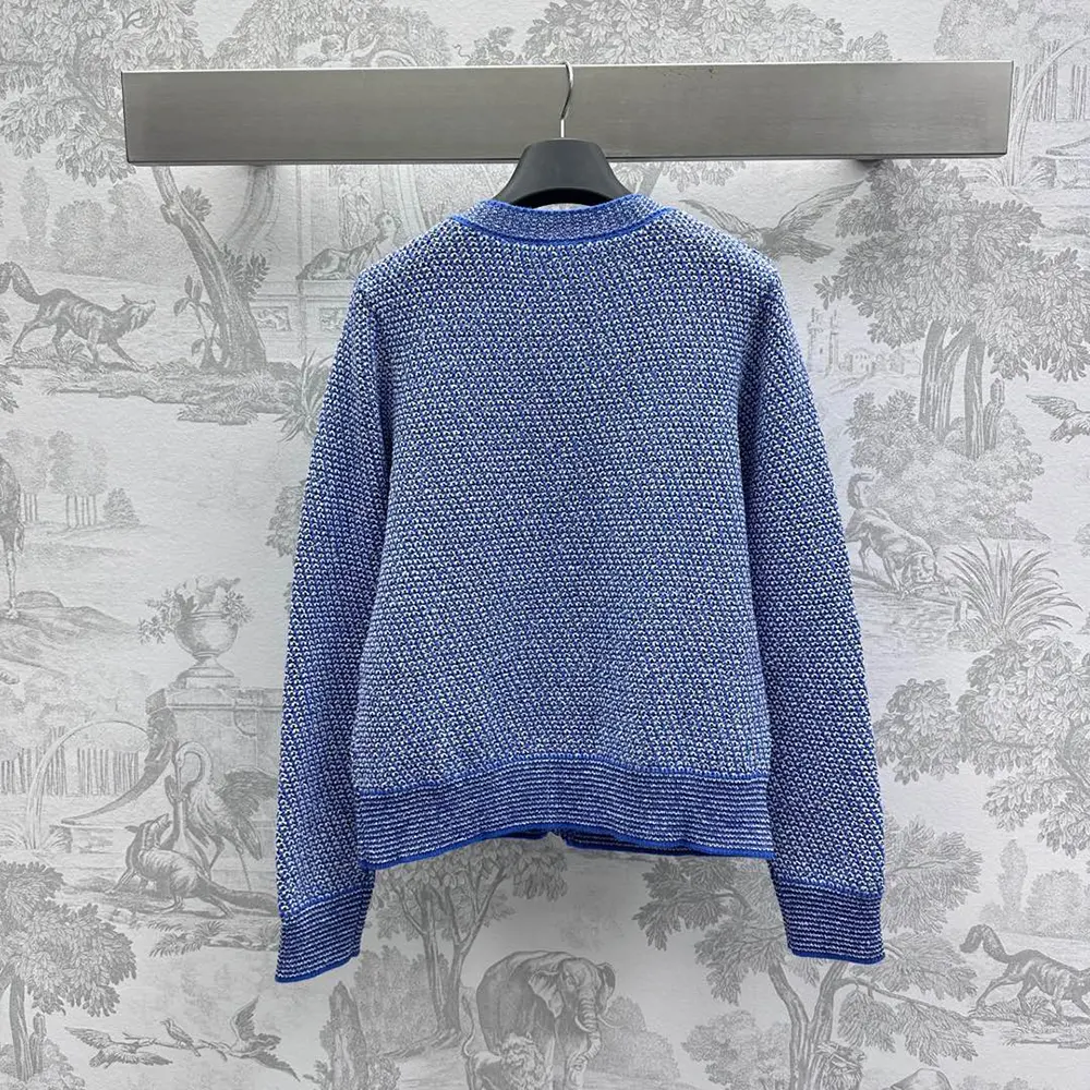 G*u*i women fine cotton crewneck cardigan 818643xkenr4179