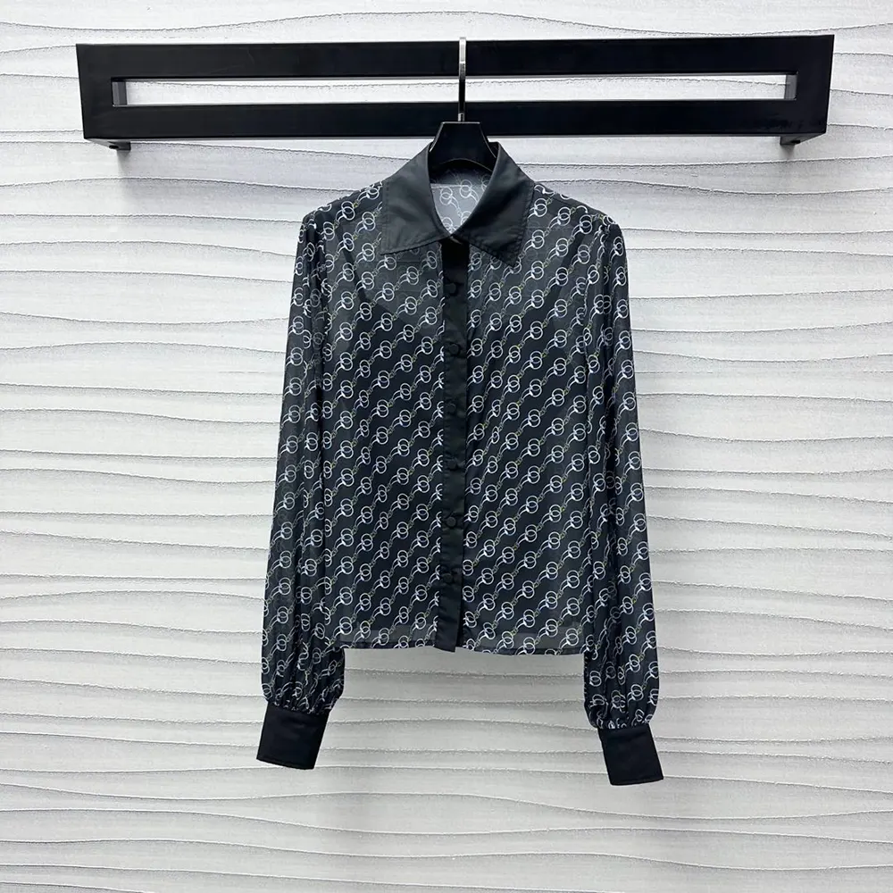 G*u*i women printed silk creponne shirt 818460zasj91149