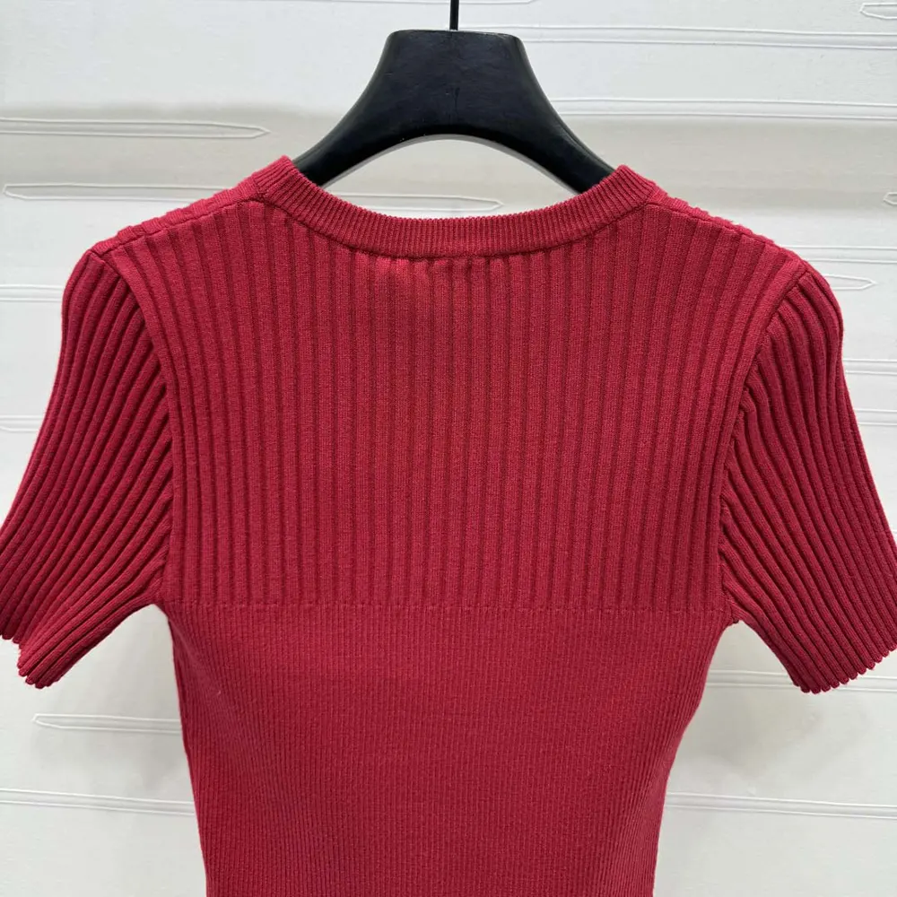 G*u*i women rib fabric top with intarsia 829857xkev26320