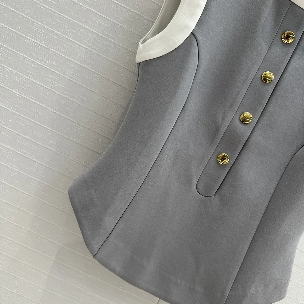 Louis Vuitton LV Women Technical Jersey Color-Block Peplum Top